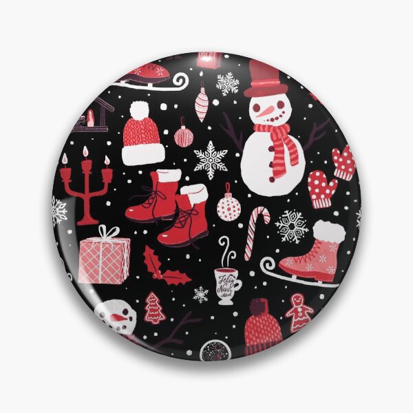Item preview, Pink & Red Christmas Pattern designed and sold by EdenEtc.