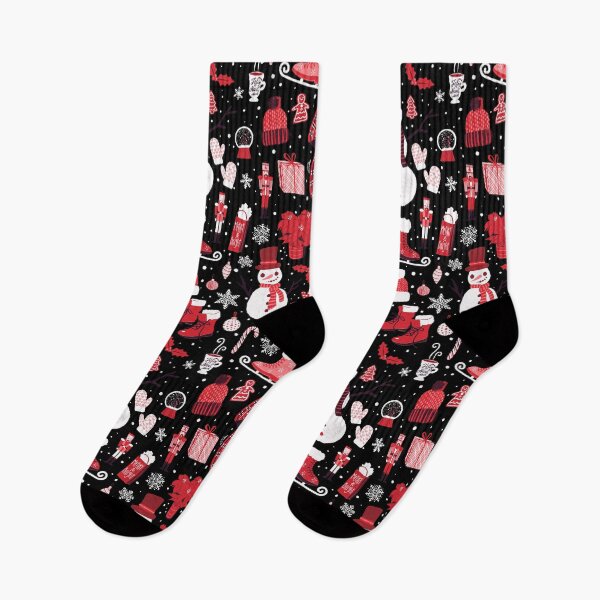 Item preview, Pink & Red Christmas Pattern designed and sold by EdenEtc.