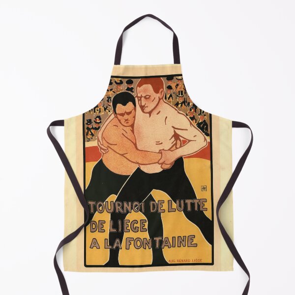 Item preview, retro pl 224 tournoi de lutte de liege a la fontaine vintage reclame designed and sold by CorasPosters.