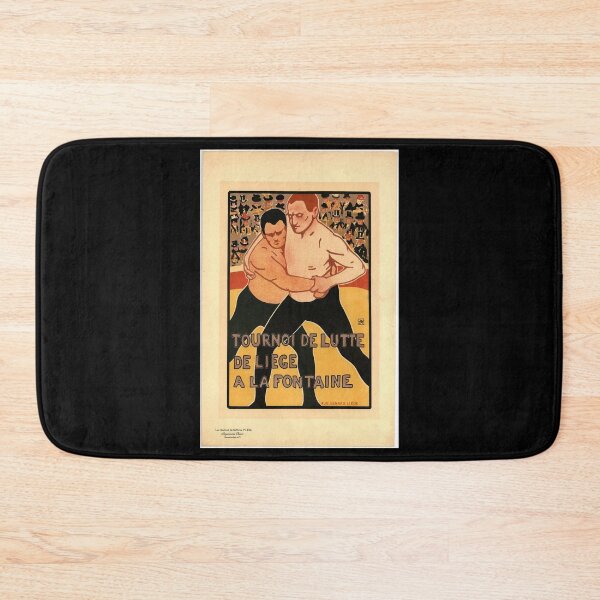 Item preview, retro pl 224 tournoi de lutte de liege a la fontaine vintage reclame designed and sold by CorasPosters.