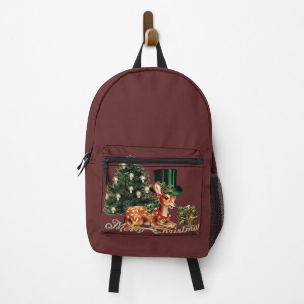 Item preview, Merry Christmas, cute little fawn with hat and christmas tree designed and sold by nicky2342.