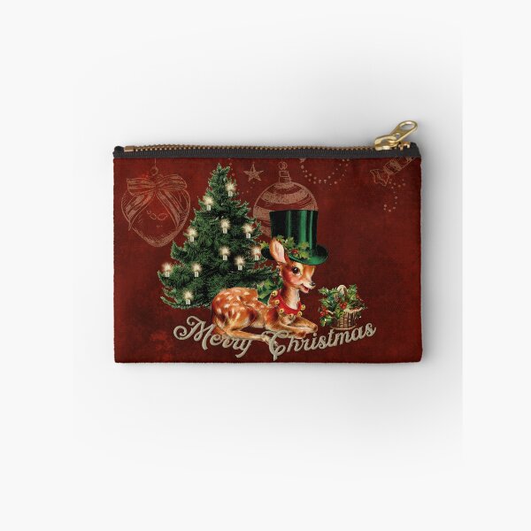 Item preview, Merry Christmas, cute little fawn with hat and christmas tree designed and sold by nicky2342.