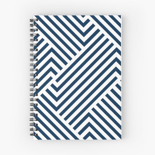 Item preview, Navy Geometric Abstract Lines designed and sold by Anne-Marie Bloor.
