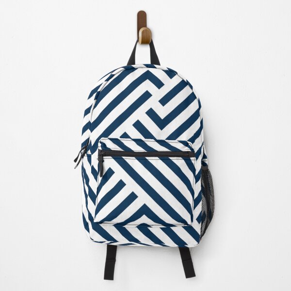 Item preview, Navy Geometric Abstract Lines designed and sold by Anne-Marie Bloor.