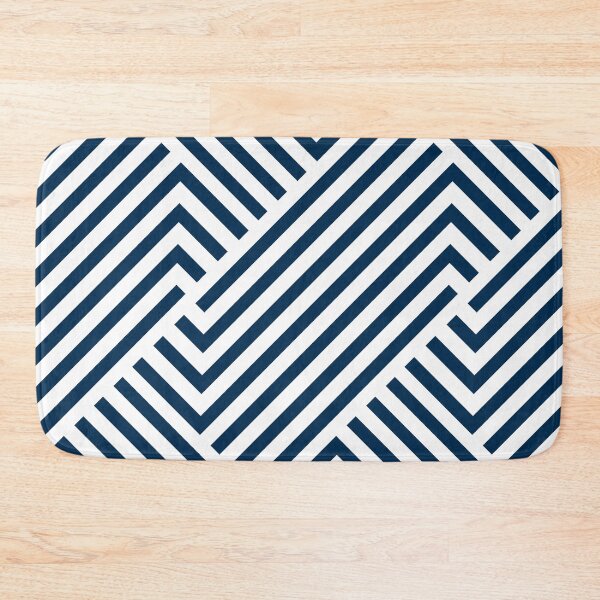 Item preview, Navy Geometric Abstract Lines designed and sold by Anne-Marie Bloor.