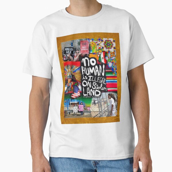 Item preview, No Human is illegal on Stolen Land designed and sold by Andrea Nickole.