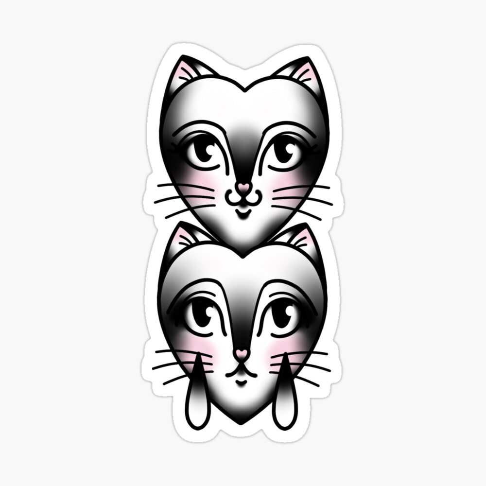 Cute-Cat-Face-Tattoo-On-Right-Wrist