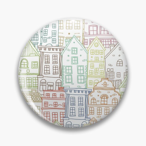 Item preview, Hand Drawn Houses Seamless Pattern Collection designed and sold by artPS.