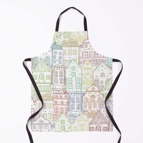 Item preview, Hand Drawn Houses Seamless Pattern Collection designed and sold by artPS.