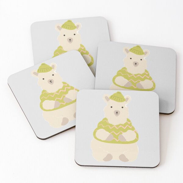 Item preview, Llama de invierno en suéter y toque designed and sold by isitsupperyet.
