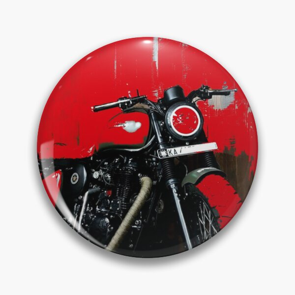 redditch red royal enfield classic 350 bike stickers