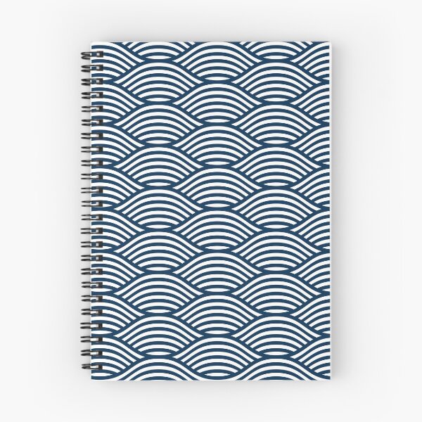 Item preview, Navy Blue Geometric Abstract Wave designed and sold by Anne-Marie Bloor.