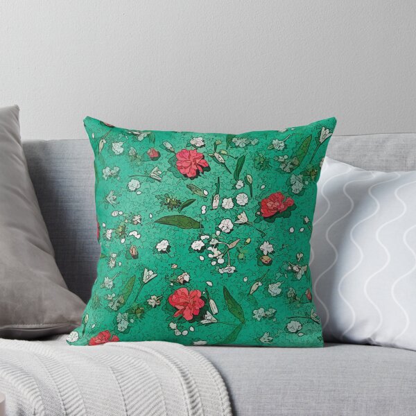 Item preview, Spring Garden - Flower collage in green, white and pink designed and sold by KizzyW.