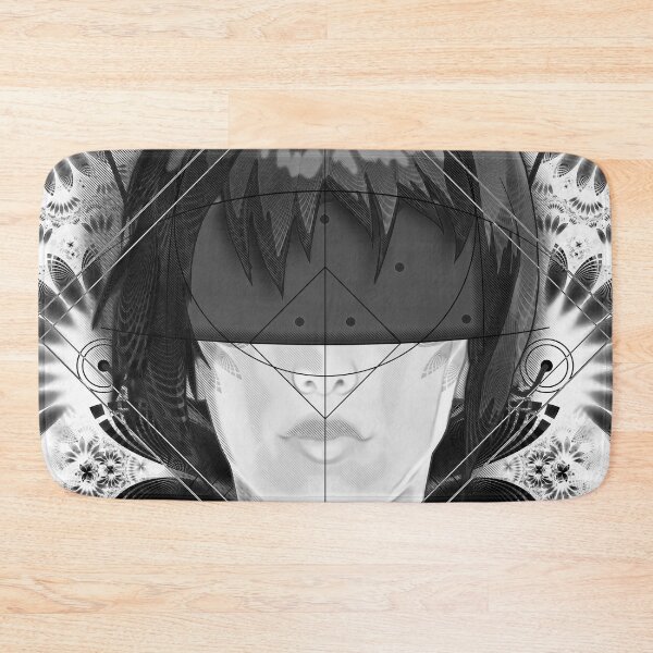 Item preview, Beautiful Fractal Feathers for Major Motoko in Black and White designed and sold by San Jaya Prime.