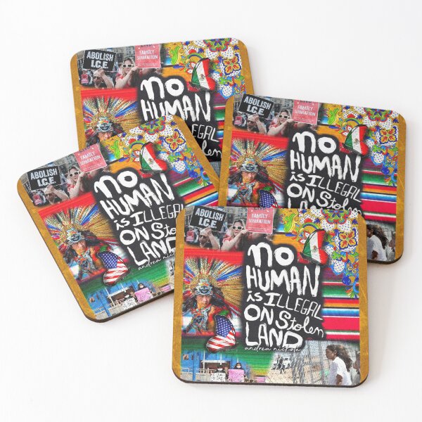 Item preview, No Human is illegal on Stolen Land designed and sold by Andrea Nickole.