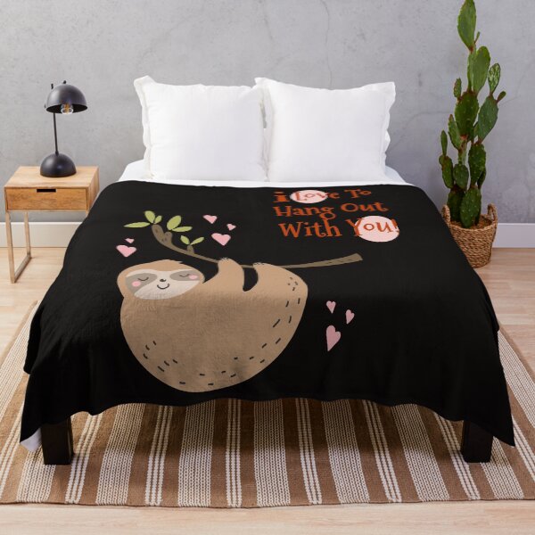 Artikelvorschau, Ich liebe es, mit Ihnen mit entzückendem Faultierdesign abzuhängen entworfen und verkauft von Urbo Panda.