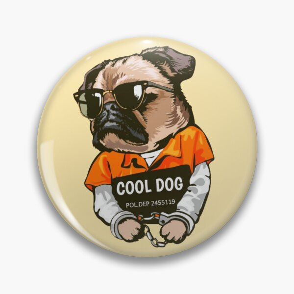 Item preview, Cartoon Pug Dog Prisoner Collection  designed and sold by artPS.