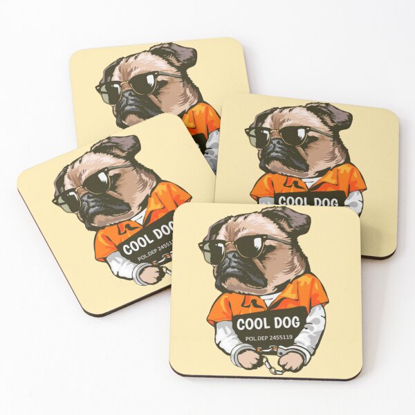Item preview, Cartoon Pug Dog Prisoner Collection  designed and sold by artPS.
