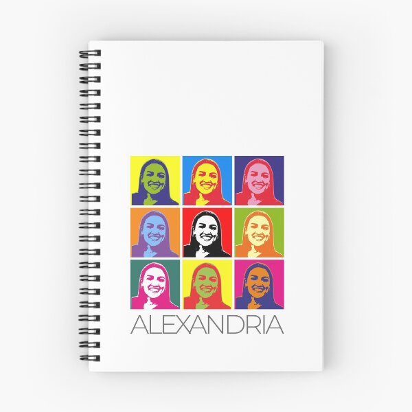 Item preview, Alexandria Ocasio-Cortez pop-art poster portrait designed and sold by CMYKStudio.