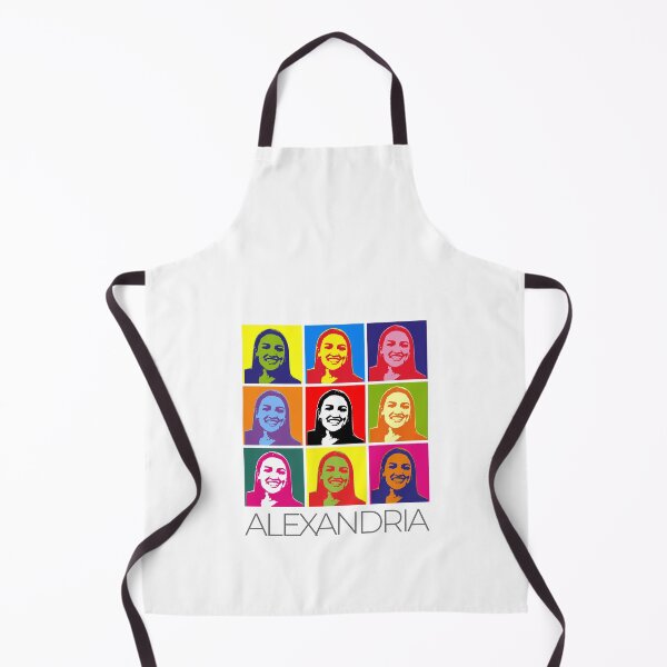 Item preview, Alexandria Ocasio-Cortez pop-art poster portrait designed and sold by CMYKStudio.