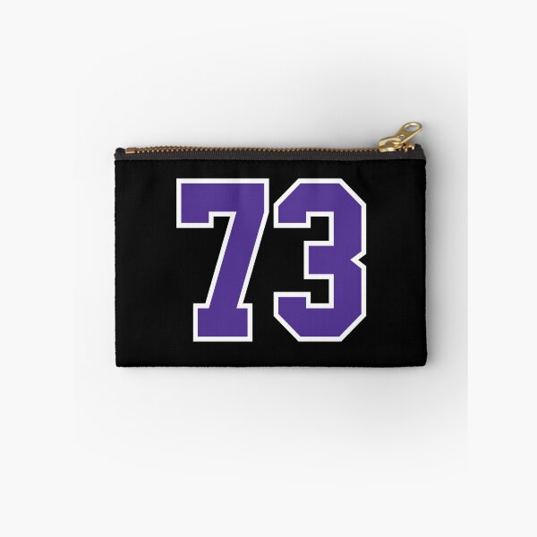Item preview, Seventy-Three Purple Jersey Number Sports 73 designed and sold by HelloFromAja.