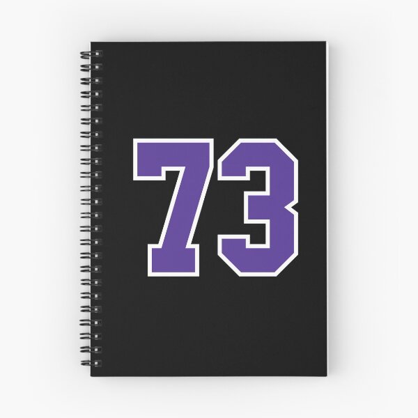 Item preview, Seventy-Three Purple Jersey Number Sports 73 designed and sold by HelloFromAja.