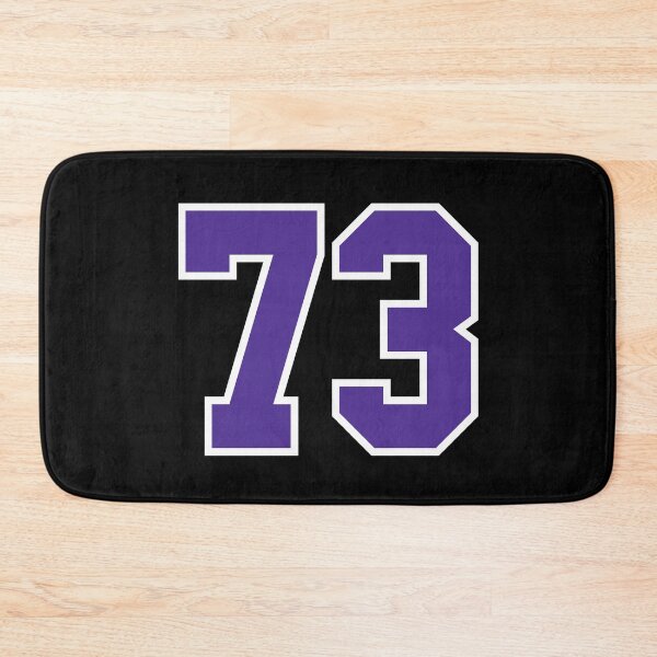 Item preview, Seventy-Three Purple Jersey Number Sports 73 designed and sold by HelloFromAja.