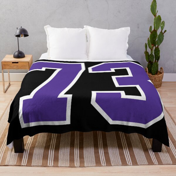 Item preview, Seventy-Three Purple Jersey Number Sports 73 designed and sold by HelloFromAja.