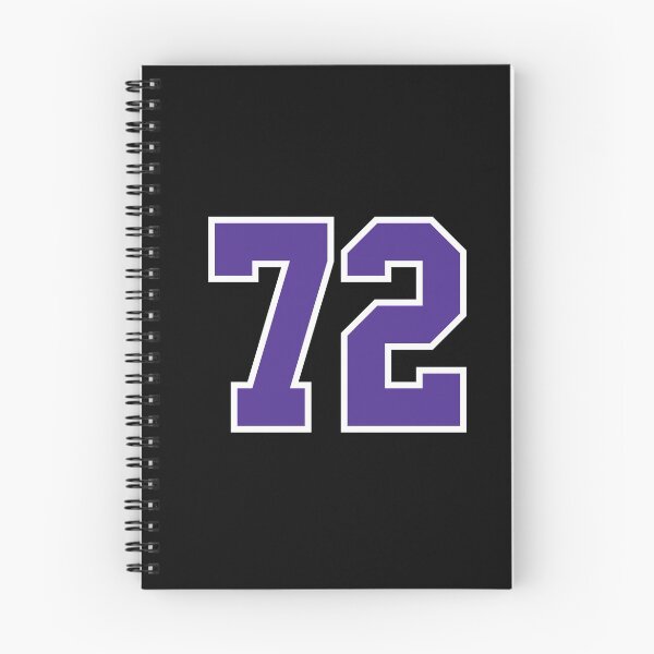 Item preview, Seventy-Two Purple Jersey Number Sports 72 designed and sold by HelloFromAja.