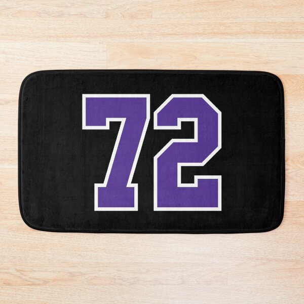 Item preview, Seventy-Two Purple Jersey Number Sports 72 designed and sold by HelloFromAja.