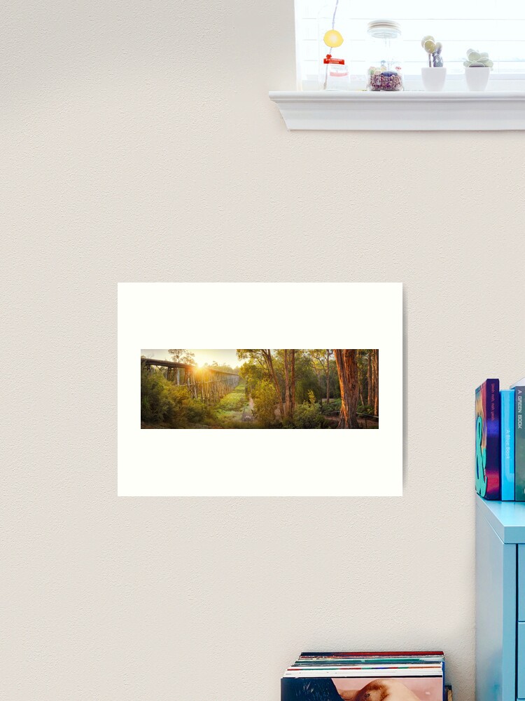 Thumbnail 2 of 3, Art Print, Stony Creek Trestle Bridge, Lakes Entrance, Victoria, Australia designed and sold by Chockstone.