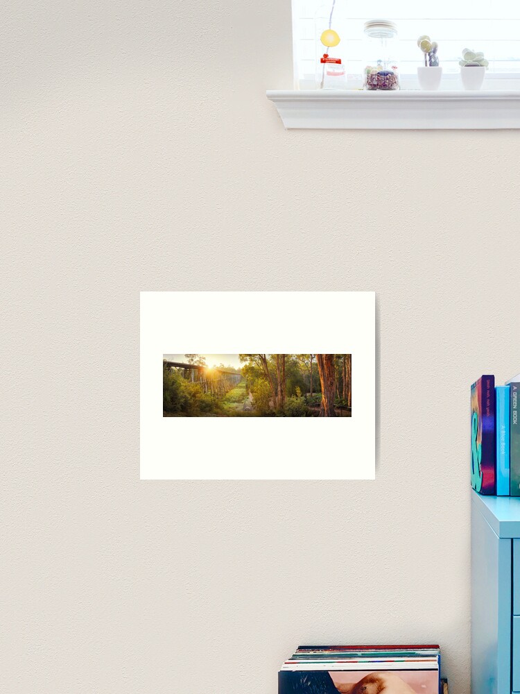Thumbnail 2 of 3, Art Print, Stony Creek Trestle Bridge, Lakes Entrance, Victoria, Australia designed and sold by Chockstone.