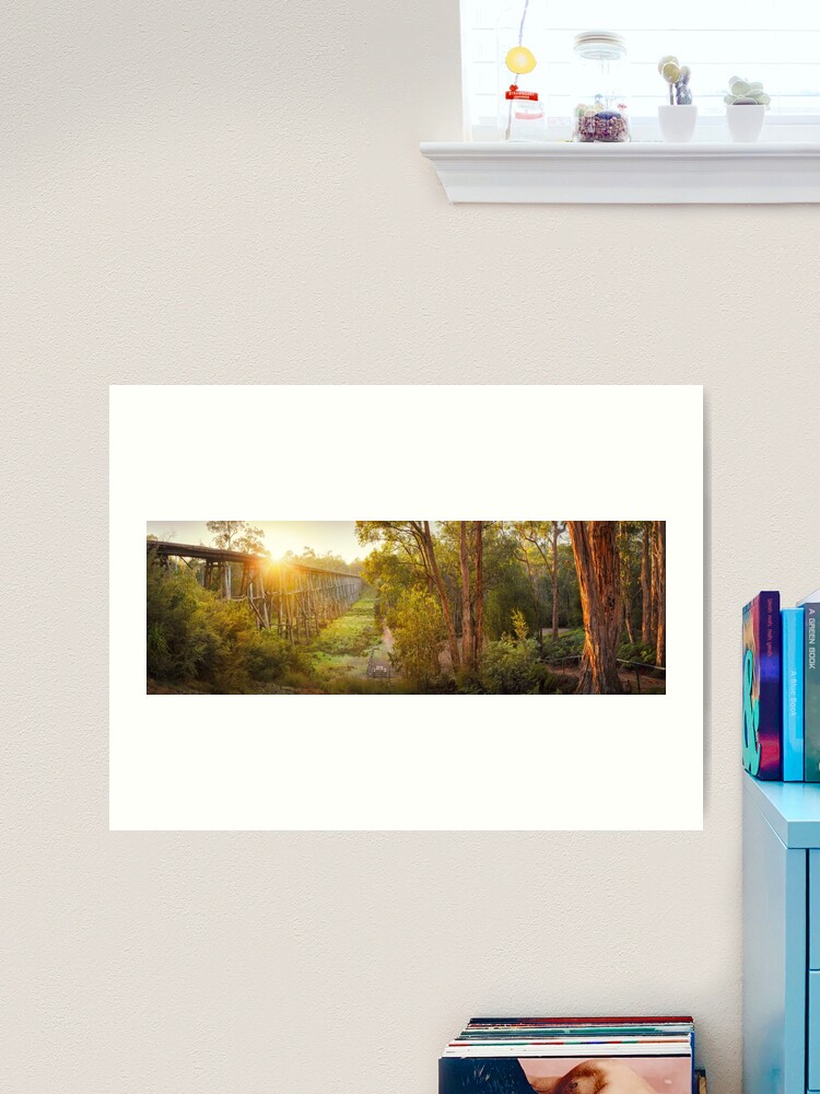 Thumbnail 2 of 3, Art Print, Stony Creek Trestle Bridge, Lakes Entrance, Victoria, Australia designed and sold by Chockstone.