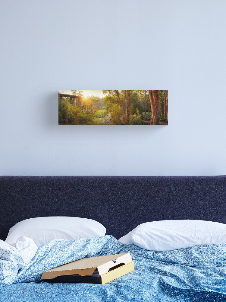 Thumbnail 2 of 3, Canvas Print, Stony Creek Trestle Bridge, Lakes Entrance, Victoria, Australia designed and sold by Chockstone.