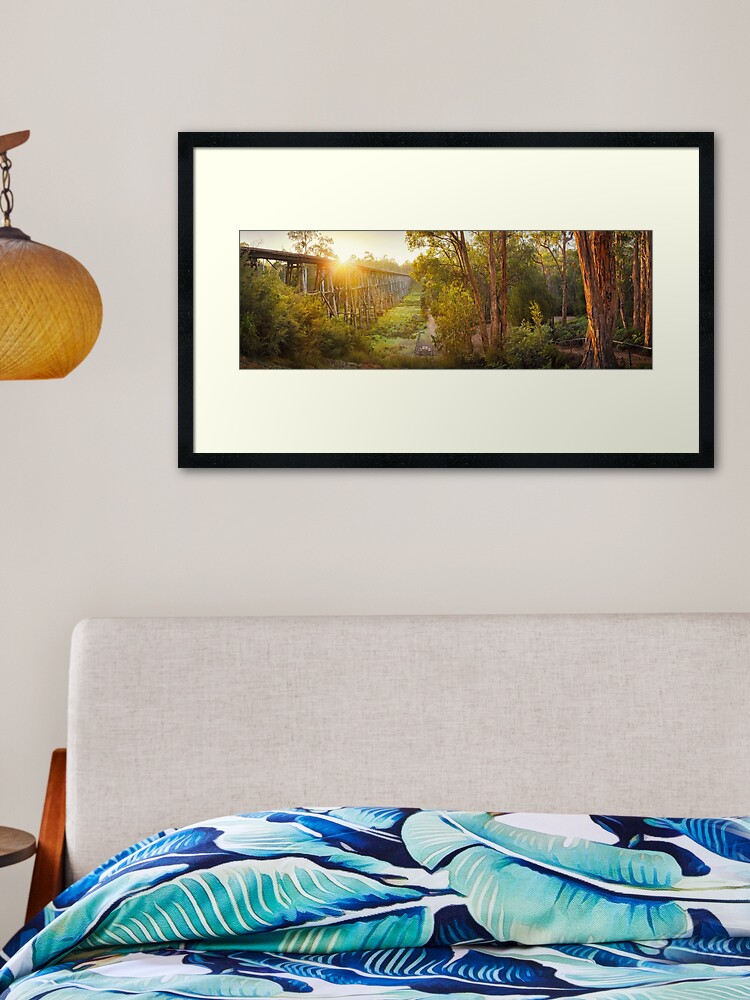 Thumbnail 2 of 7, Framed Art Print, Stony Creek Trestle Bridge, Lakes Entrance, Victoria, Australia designed and sold by Chockstone.