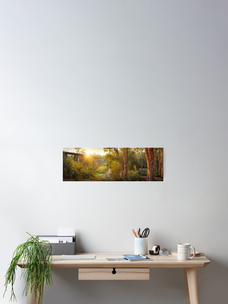 Thumbnail 2 of 3, Poster, Stony Creek Trestle Bridge, Lakes Entrance, Victoria, Australia designed and sold by Chockstone.