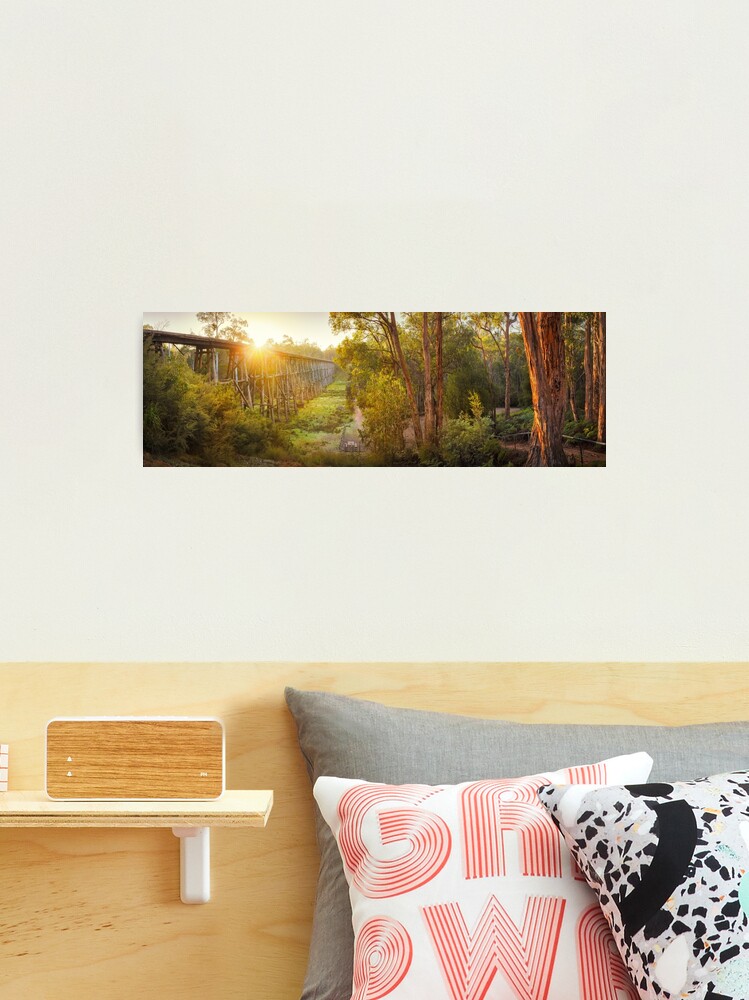 Thumbnail 2 of 3, Photographic Print, Stony Creek Trestle Bridge, Lakes Entrance, Victoria, Australia designed and sold by Chockstone.