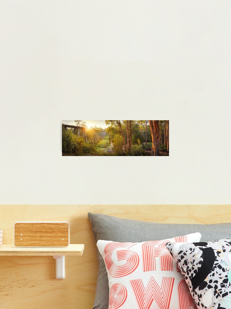 Thumbnail 2 of 3, Photographic Print, Stony Creek Trestle Bridge, Lakes Entrance, Victoria, Australia designed and sold by Chockstone.