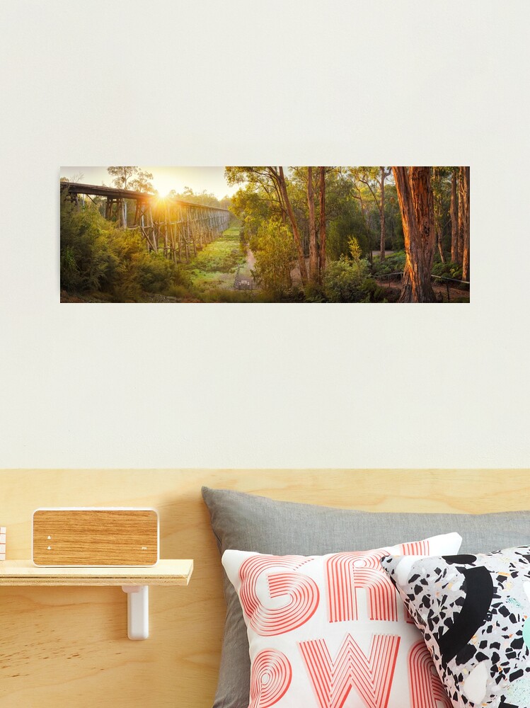 Thumbnail 2 of 3, Photographic Print, Stony Creek Trestle Bridge, Lakes Entrance, Victoria, Australia designed and sold by Chockstone.