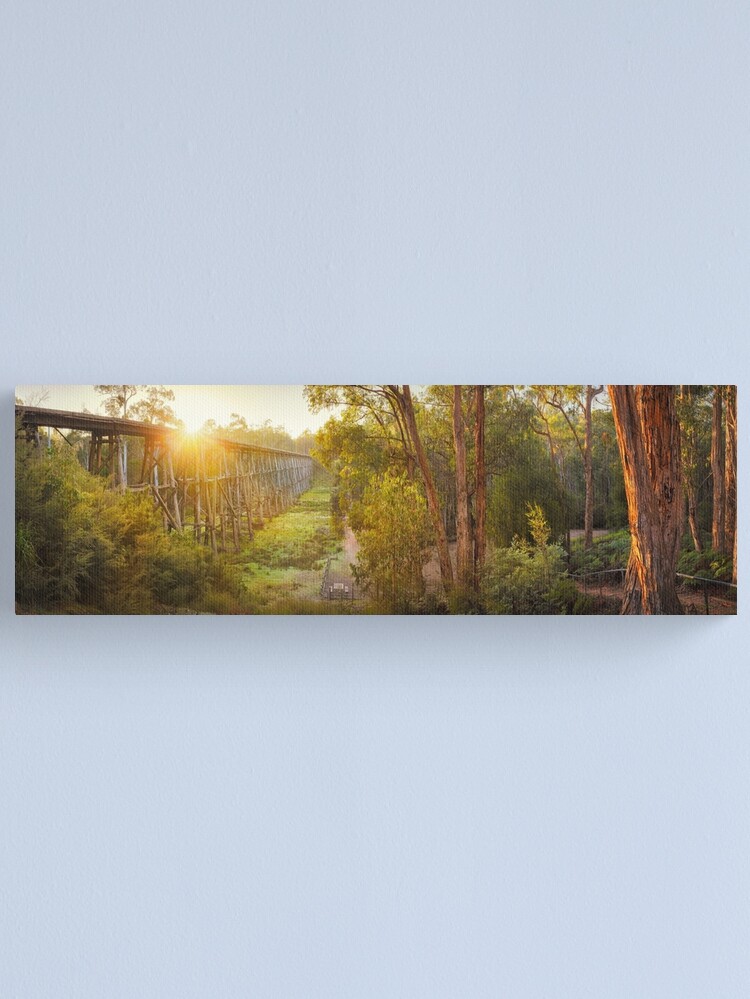 Thumbnail 1 of 3, Canvas Print, Stony Creek Trestle Bridge, Lakes Entrance, Victoria, Australia designed and sold by Chockstone.