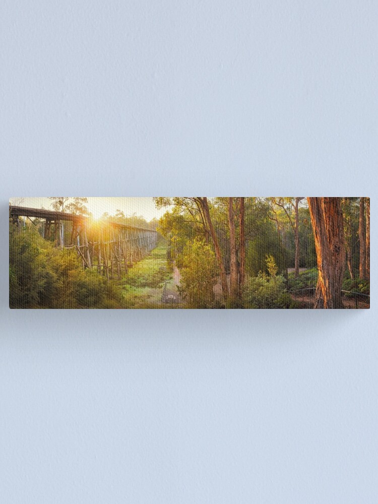 Thumbnail 1 of 3, Canvas Print, Stony Creek Trestle Bridge, Lakes Entrance, Victoria, Australia designed and sold by Chockstone.