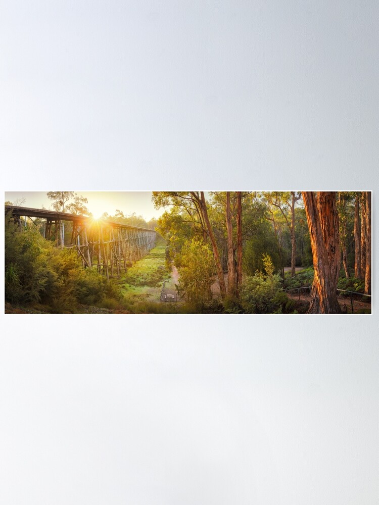 Thumbnail 1 of 3, Poster, Stony Creek Trestle Bridge, Lakes Entrance, Victoria, Australia designed and sold by Chockstone.