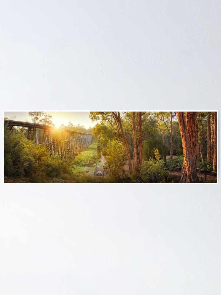Thumbnail 1 of 3, Poster, Stony Creek Trestle Bridge, Lakes Entrance, Victoria, Australia designed and sold by Chockstone.