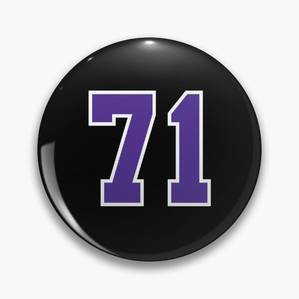 Item preview, Seventy-One Purple Jersey Number Sports 71 designed and sold by HelloFromAja.