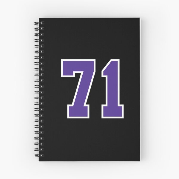 Item preview, Seventy-One Purple Jersey Number Sports 71 designed and sold by HelloFromAja.