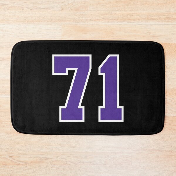 Item preview, Seventy-One Purple Jersey Number Sports 71 designed and sold by HelloFromAja.
