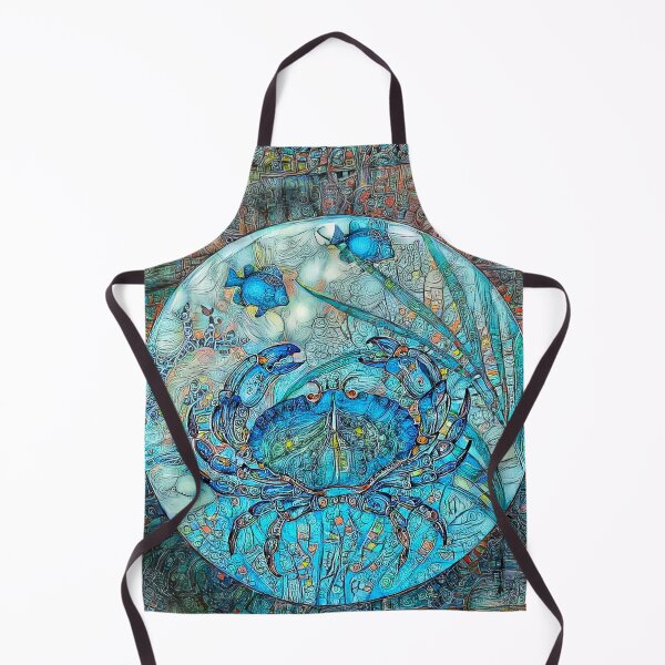 Blue Crabs and Ocean Fish Apron