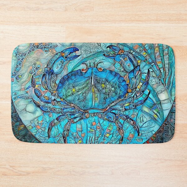 Item preview, Blue Crabs and Ocean Fish designed and sold by IssyDesigns.