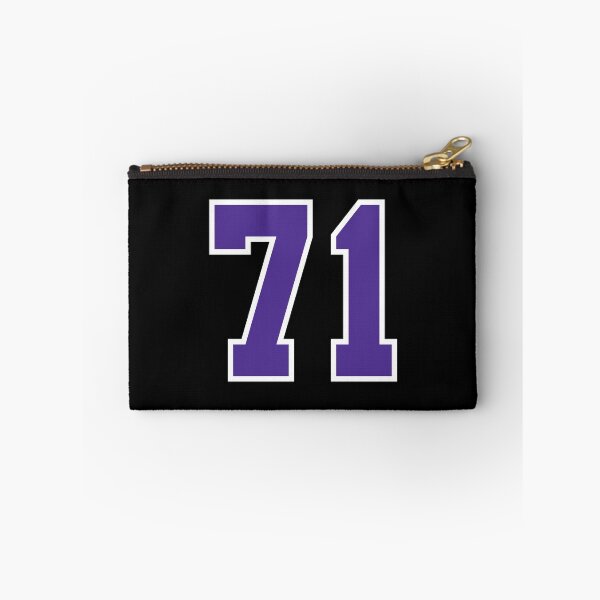 Item preview, Seventy-One Purple Jersey Number Sports 71 designed and sold by HelloFromAja.