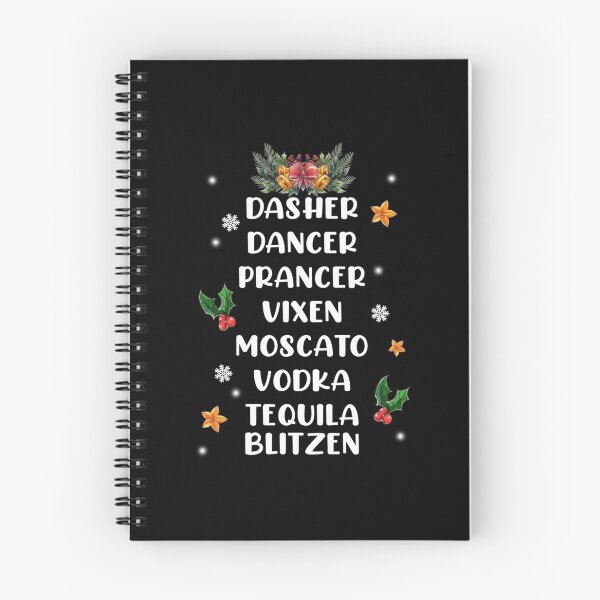 Item preview, Dasher Dancer Prancer Vixen Moscato Vodka Tequila Blitzen designed and sold by BartonRich.